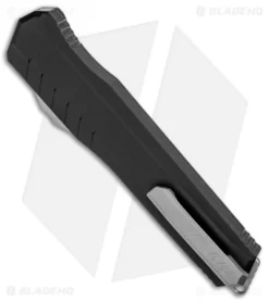 Microtech Cypher MK7 S/E OTF Automatic Knife Black (4" Stonewash) 241M-10 -Knives And Tools Microtech Cypher MK7 SE OTF Auto Black SW 241M 10 BHQ 87934 jr side