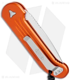 Microtech LUDT Automatic Knife Orange (3.4" Satin) 135-4OR -Knives And Tools Microtech LUDT Orange Satin 135 4OR BHQ 75239 jr side