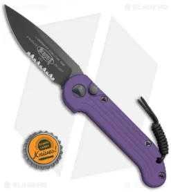 Microtech LUDT Automatic Knife Purple (3.4" Black Serr) 135-2PU -Knives And Tools Microtech LUDT Prpl Black Serr 135 2PU BHQ 69023 jr bottlecap