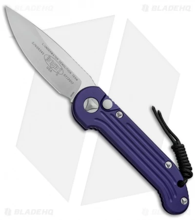 Microtech LUDT Automatic Knife Purple (3.4" Satin) 135-4PU 1 Microtech LUDT Automatic Knife Purple (3.4" Satin) 135-4PU