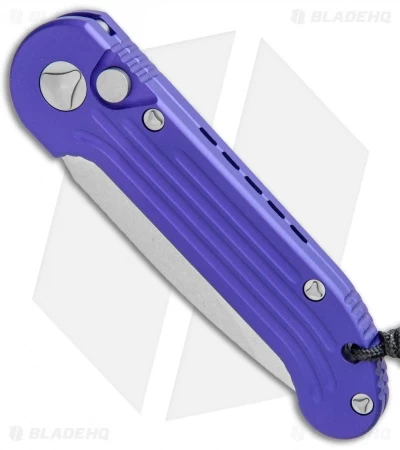 Microtech LUDT Automatic Knife Purple (3.4" Stonewash Serr) 135-11PU 2 Microtech LUDT Automatic Knife Purple (3.4" Stonewash Serr) 135-11PU - Image 2