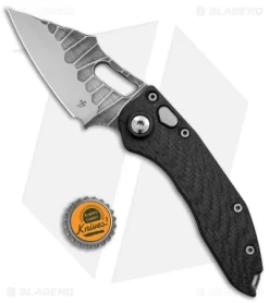 Microtech Marfione Custom Stitch Auto Knife Borka Carbon Fiber (TT Hardware) -Knives And Tools Microtech Marfione Custom Stictch Auto Borka CF Satin Textured BHQ 176003 jr bottlecap