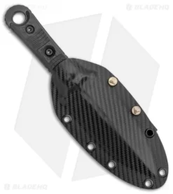 Microtech Borka SBD Fixed Blade Knife Signature Series Carbon Fiber (4.4" DLC) -Knives And Tools Microtech SBD DE Dagger Fixed Blade Signature Black 201 1 DLCS BHQ 134853 jr sheath