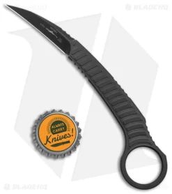 Microtech Signature Series Feather Karambit Fixed Blade Knife (2.25" Black) -Knives And Tools Microtech Signature Series Feather SE DLC STandard Fixed Blade BHQ 146574 jr bottlecap