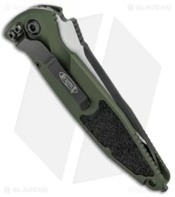 Microtech Socom Elite T/E Automatic Knife OD Green (4" Two-Tone) 161A-1OD 6 Microtech Socom Elite T/E Automatic Knife OD Green (4" Two-Tone) 161A-1OD -Knives And Tools Microtech Socom Elite TE Auto OD Green TT 161A 1OD BHQ 99303 jr side