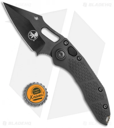 Microtech Signature Series Stitch Automatic Knife Tactical (3.8" DLC) 169-1DLCTS 4 Microtech Signature Series Stitch Automatic Knife Tactical (3.8" DLC) 169-1DLCTS - Image 4