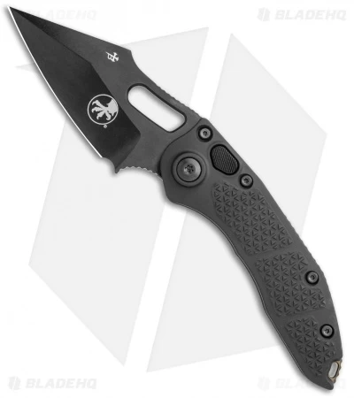 Microtech Signature Series Stitch Automatic Knife Tactical (3.8" DLC) 169-1DLCTS 1 Microtech Signature Series Stitch Automatic Knife Tactical (3.8" DLC) 169-1DLCTS