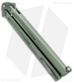 Microtech Tachyon III Balisong Butterfly OD Green (4.5" OD Green) 173-1GR -Knives And Tools Microtech Tachyon III Balisong Butterfly OD Green OD Green 173 1GR BHQ 75223 jr side