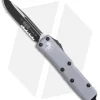 Microtech UTX-85 S/E OTF Automatic Knife Gray (3.125" Black Serr) 231-2GY