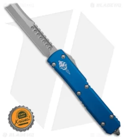 Microtech Ultratech Hellhound Razor OTF Automatic Blue (3.4" SW) 119R-10BLS -Knives And Tools Microtech Ultratech Hellhound Razor OTF Automatic Blue 3.4in SW BHQ 181755 hd size