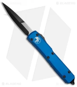 Microtech Ultratech Bayonet OTF Automatic Knife Blue CC (3.4" Black)