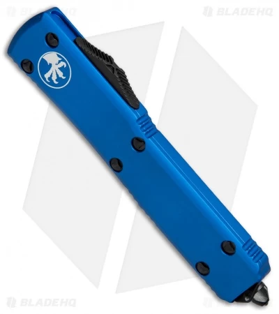 Microtech Ultratech Bayonet OTF Automatic Knife Blue CC (3.4" Black) 2 Microtech Ultratech Bayonet OTF Automatic Knife Blue CC (3.4" Black) - Image 2