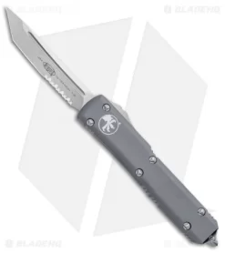 Microtech Ultratech Tanto OTF Automatic Knife Gray (3.4" SW Serr) 123-11GY