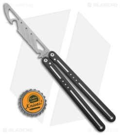 Nabalis The Morse Butterfly Balisong Trainer Black Aluminum (3.75" Steel) -Knives And Tools Nabalis The Morse Butterfly Balisong Trainer Black Aluminum Steel BHQ 175008 jr bottlecap