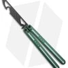 Nabalis The Morse Butterfly Balisong Trainer Green Aluminum (3.75" Steel)