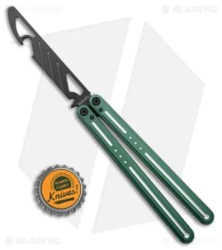 Nabalis The Morse Butterfly Balisong Trainer Green Aluminum (3.75" Steel) -Knives And Tools Nabalis The Morse Butterfly Balisong Trainer Green Aluminum Black BHQ 175011 jr bottlecap