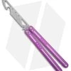 Nabalis The Morse Butterfly Balisong Trainer Purple Aluminum (3.75" Steel)
