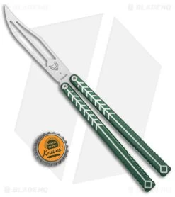 Nabalis + Will Hirsch The Vulp Butterfly Balisong Trainer Green Al (4.4" BB) -Knives And Tools Nabalis Will Hirsch The Vulp Butterfly Balisong Trainer Green BB BHQ 175004 jr bottlecap