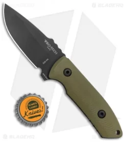 Pro-Tech George SBR Fixed Blade Knife Green G-10 (2.9" Black) Leather Sheath -Knives And Tools Pro Tech George SBR Fixed Blade Green G 10 Black Leather Sheath BHQ 131711 jr bottlecap