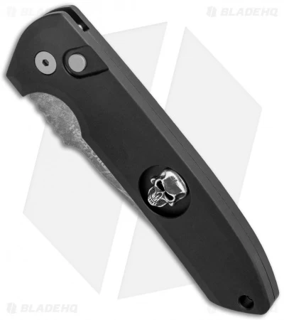 Protech Les George Rockeye Automatic Knife Bruce Shaw Skull (3.5" Acid SW) 2 Protech Les George Rockeye Automatic Knife Bruce Shaw Skull (3.5" Acid SW) - Image 2