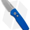 Pro-Tech Runt 5 Reverse Tanto Automatic Knife Blue (1.9" Stonewash)