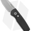 Pro-Tech Runt 5 Reverse Tanto Automatic Knife Textured Black (1.9" Stonewash)