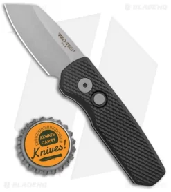 Pro-Tech Runt 5 Reverse Tanto Automatic Knife Textured Black (1.9" Stonewash) -Knives And Tools Pro Tech Runt 5 Reverse Tanto Auto Textured Black SW R5205 BHQ 136331 jr bottlecap