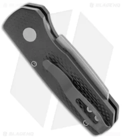 Pro-Tech Runt 5 Reverse Tanto Automatic Knife Textured Black (1.9" Stonewash) -Knives And Tools Pro Tech Runt 5 Reverse Tanto Auto Textured Black SW R5205 BHQ 136331 jr side