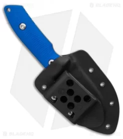 Pro-Tech George SBR Fixed Blade Knife Blue G-10 (2.9" SW/Satin) Kydex Sheath -Knives And Tools Pro Tech SBR Fixed Blue w Kydex Sheath 2.6 Stonewash BHQ 126453 LS Sheath