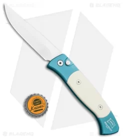 Pro-Tech Brend 2 Small Automatic Knife Teal Ivory Micarta (2.9" Satin) 1251 -Knives And Tools Protech Brend 2 Small Automatic Knife Teal Ivory Micarta Satin 1251 BHQ 106160 kp jr bottlecap 1