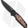 Pro-Tech TR-3 Shaw Steampunk Automatic Knife Copper Inlay (3.3" Black)