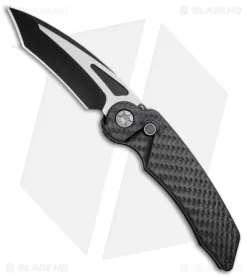 Rat Worx MRX Full-Size Tanto Automatic Knife Full CF (3.6" Two-Tone) 09313