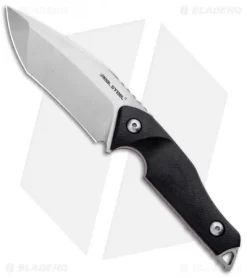 Real Steel Doppler Tactical Fixed Blade Black/Red G-10 (4.25" Stonewash)