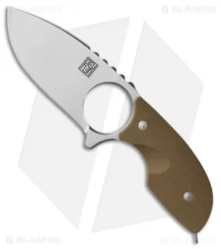 Real Steel Mini 127 Fixed Blade Neck Knife Coyote Brown G-10 (2.75" Satin)
