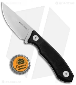 Real Steel Receptor Fixed Blade Neck Knife Black G-10 (2.75" Stonewash) -Knives And Tools Real Steel Receptor Neck Knife Black G 10 SW RS3550 BHQ 81634 jr bottlecap