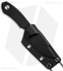 Real Steel Receptor Fixed Blade Neck Knife Black G-10 (2.75" Stonewash) -Knives And Tools Real Steel Receptor Neck Knife Black G 10 SW RS3550 BHQ 81634 jr sheath