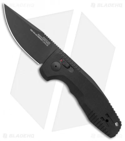 SOG Knives SOG-TAC AU Compact Automatic Knife Black (3" Black) 1 SOG Knives SOG-TAC AU Compact Automatic Knife Black (3" Black)