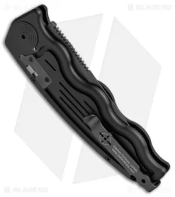 SOG-TAC Clip Point Automatic Knife (3.5" Black) ST-02 -Knives And Tools SOG TAC Clip Point Black ST 02 BHQ 7512 jr side