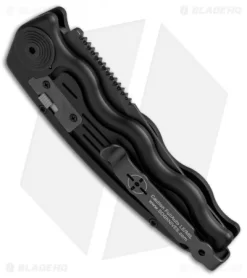 SOG Knives Mini SOG TAC Automatic Knife (3" Black) ST-11 -Knives And Tools SOG TAC Clip Point Mini Black ST 11 BHQ 3162 jr side