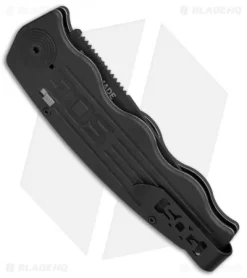 SOG Tac Ops Automatic Knife Black Canvas Micarta (3.5" S35VN Black) -Knives And Tools SOG Tac Ops Auto Black Canvas Micarta Black TO1011 BX BHQ 52251 jr side