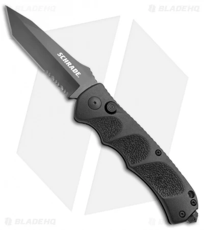 Schrade Extreme Survival Tanto Automatic Knife (3.25" Black Serr) SC60BTS 1 Schrade Extreme Survival Tanto Automatic Knife (3.25" Black Serr) SC60BTS