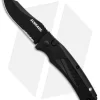 Schrade SC90 Automatic Knife Black Aluminum (3.25" Black Serr) SC90BS