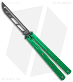 Squid Industries Krake Raken Butterfly Balisong Trainer V2.5 Inked Green (Inked)