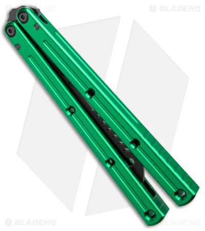 Squid Industries Krake Raken Butterfly Balisong Trainer V2.5 Inked Green (Inked) 2 Squid Industries Krake Raken Butterfly Balisong Trainer V2.5 Inked Green (Inked) - Image 2