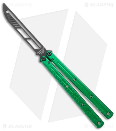Squid Industries Krake Raken Butterfly Balisong Trainer V2.5 Inked Green (Inked) 1 Squid Industries Krake Raken Butterfly Balisong Trainer V2.5 Inked Green (Inked)