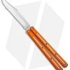 Squid Industries Krake Raken Bowie V2.5 Balisong Knife Dual-Tone Orange (4.5")