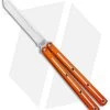 Squid Industries Krake Raken Tanto V2.5 Balisong Knife Dual Tone Orange (4.5")
