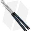 Squid Industries Nautilus Butterfly Balisong Trainer Blue/Black (Satin)