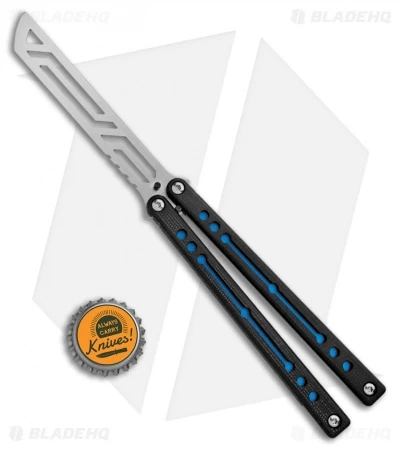 Squid Industries Nautilus Butterfly Balisong Trainer Blue/Black (Satin) 4 Squid Industries Nautilus Butterfly Balisong Trainer Blue/Black (Satin) - Image 4