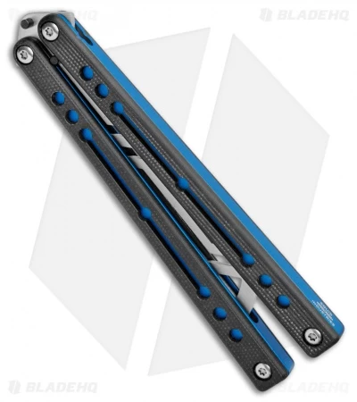 Squid Industries Nautilus Butterfly Balisong Trainer Blue/Black (Satin) 2 Squid Industries Nautilus Butterfly Balisong Trainer Blue/Black (Satin) - Image 2